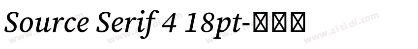 Source Serif 4 18pt字体转换